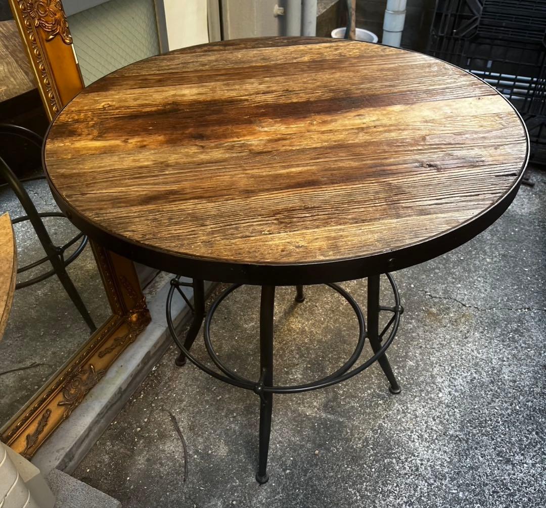 福岡引取り限定！KNOT ANTIQUESバッカス ラウンドテーブル定価約10万