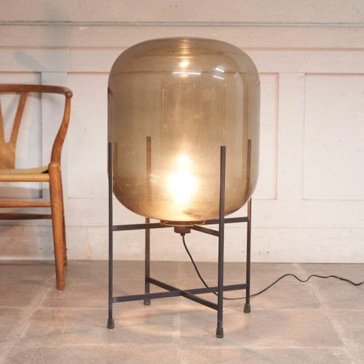 に*し様 【SALE】スモークガラス フロアスタンドライト 展示品(2503A④