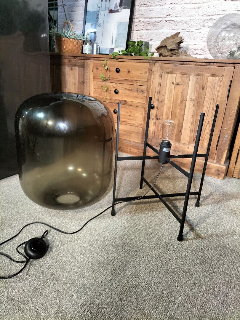 に*し様 【SALE】スモークガラス フロアスタンドライト 展示品(2503A④