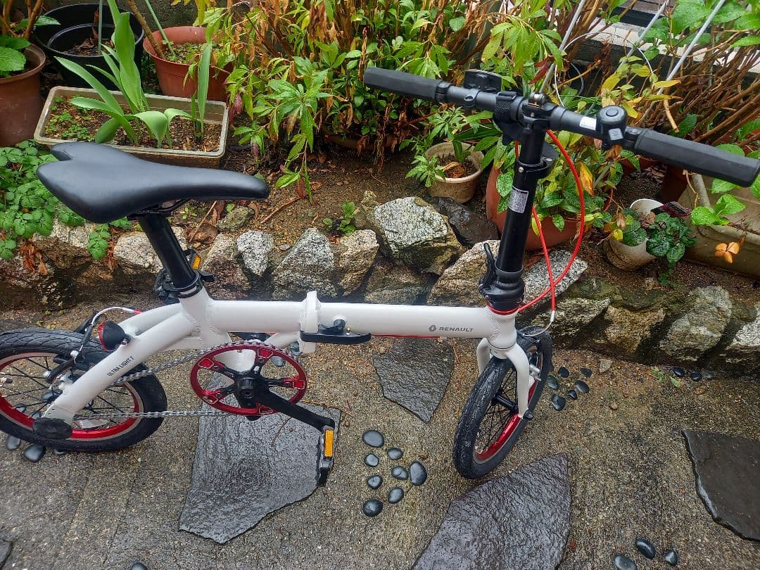 RENULT 折りたたみ自転車 ホワイト14インチ