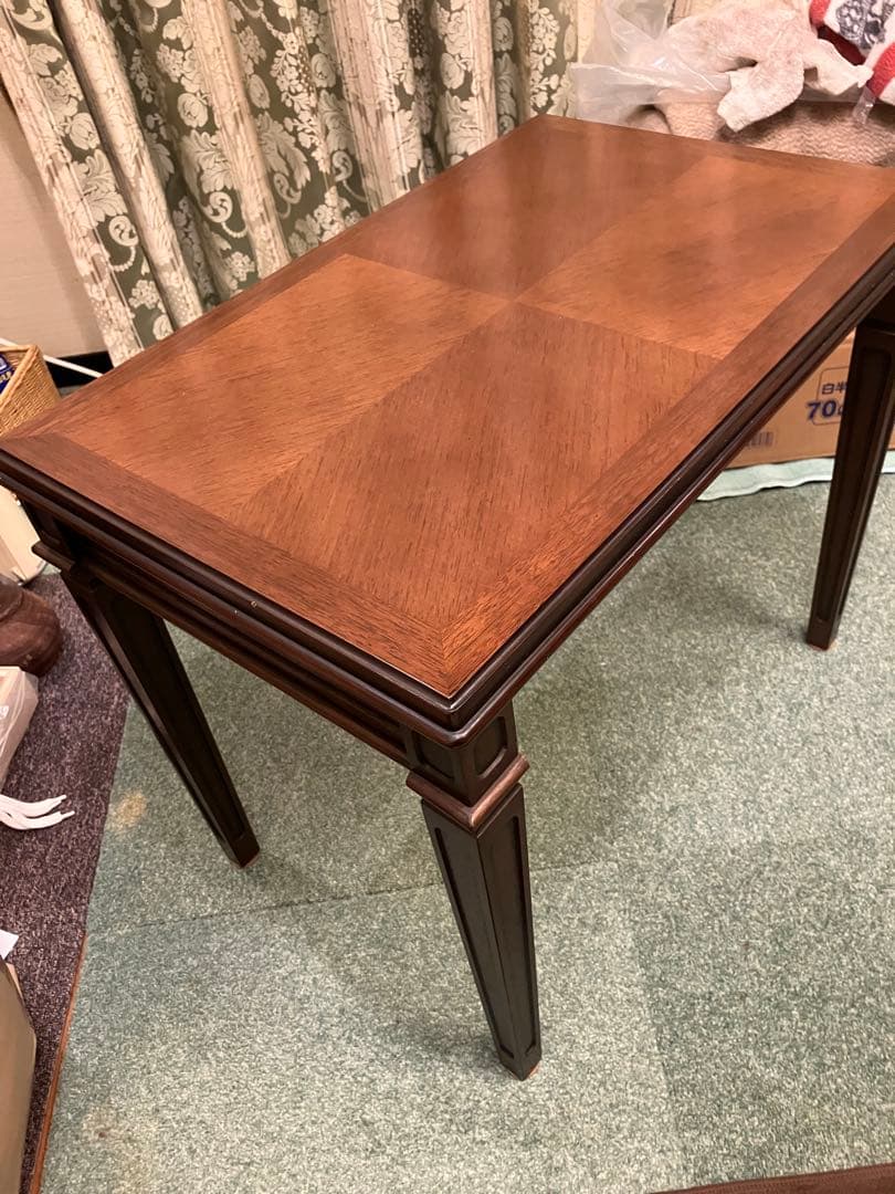 欧州風　木製サイドテーブル　マルニ木工 表面も綺麗な状態　お洒落