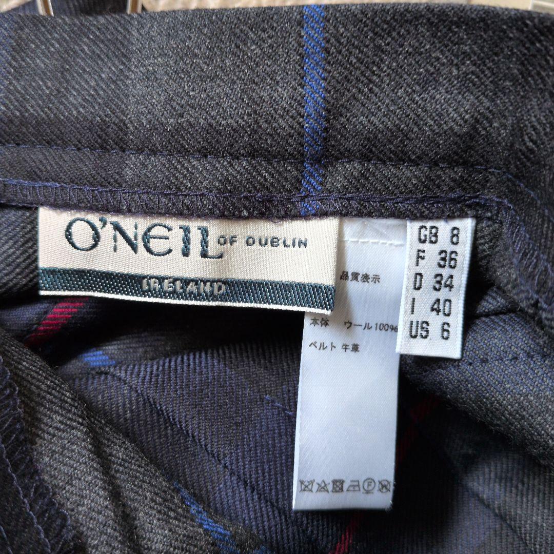 ビームス　オニールオブダブリン　チェック柄プリーツスカート　美品