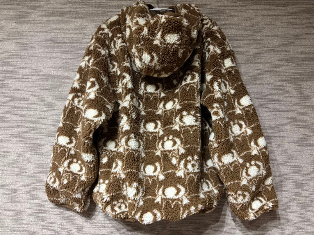 イカク　IKAKU グラニフ　防風加工　アウター　ジャカードボアジップパーカー