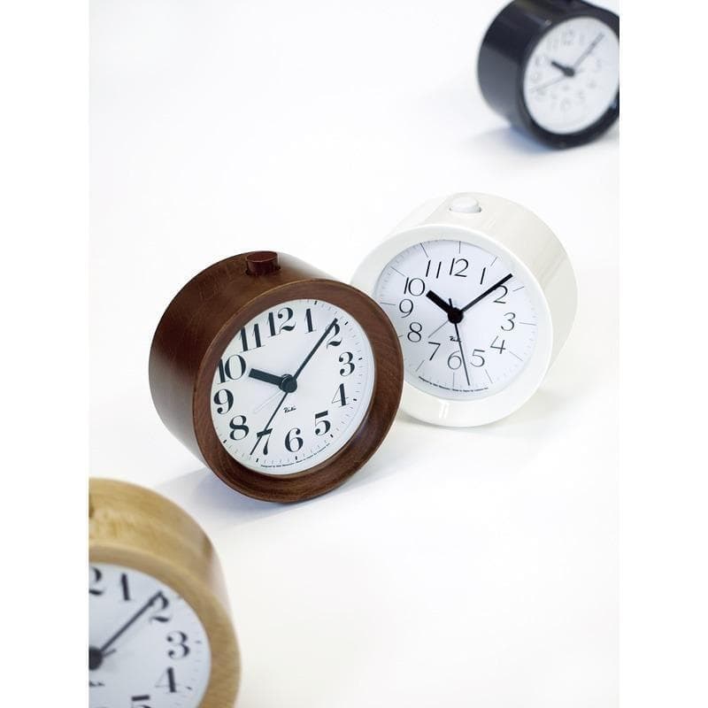 【新品・未使用】Lemnos RIKI アラームクロック WR09-15 BW