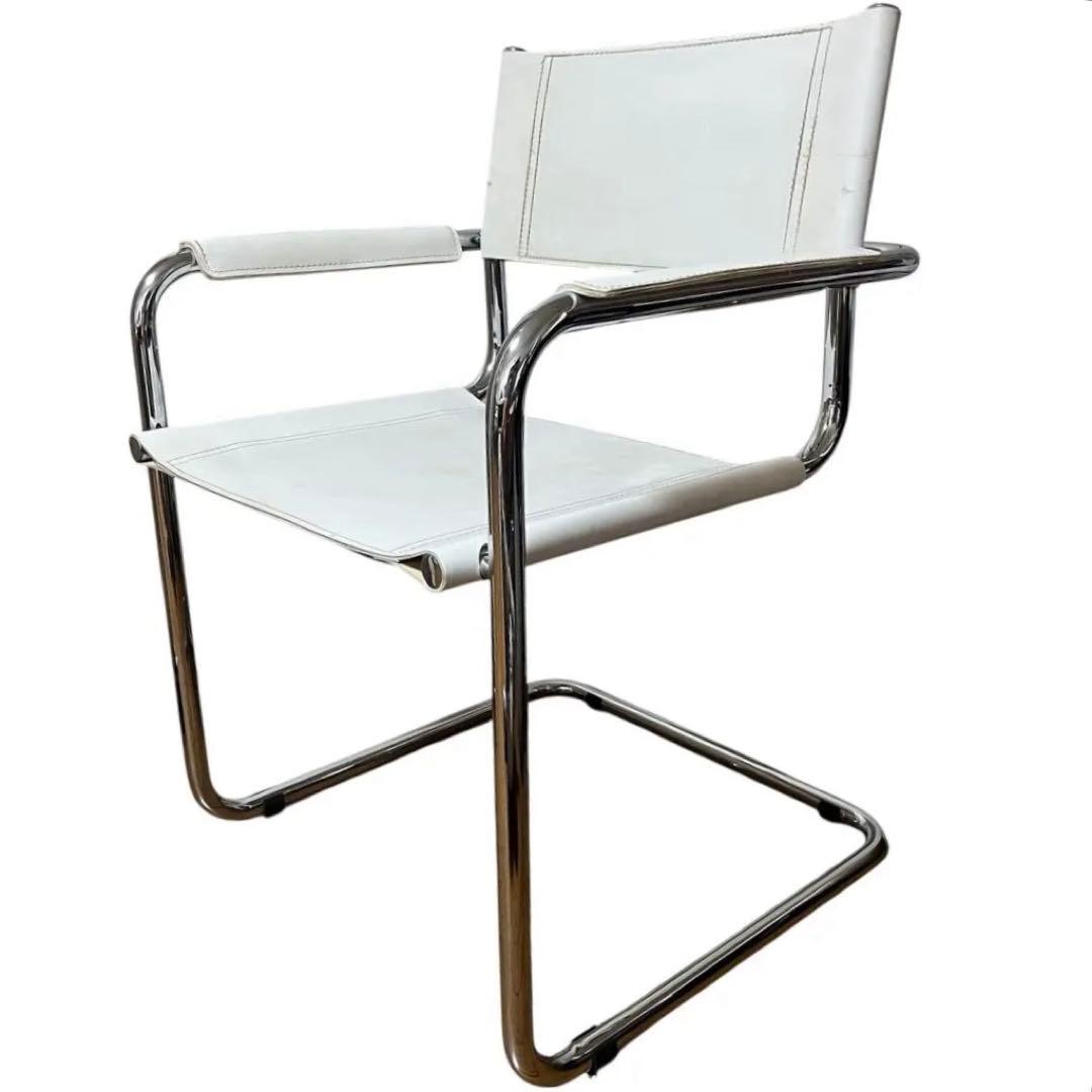 送料込 スタジオライン マルトスタム カンチレバー 本革 アームチェア イタリア