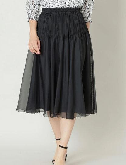 新品 TO BE CHIC 2025 シフォンプリーツスカート