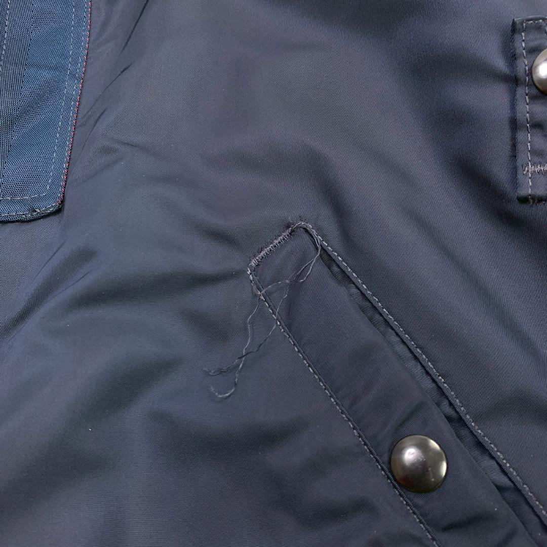 50s復刻★ USA製 ALPHA B-15C ネイビー 38　E018