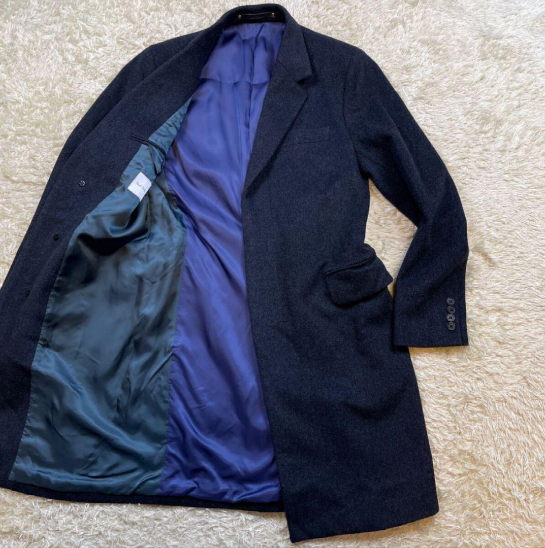 【極美品】 ポールスミス カシミヤ チェスターコート 現行タグ ロングコート