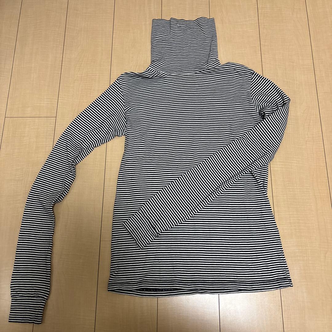 ナンバーナイン　05AW ハイストリート期 ボーダータートルネック　カットソー