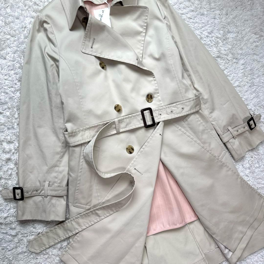 未使用タグ付 23区 ウールライナー付 トレンチコート 44 大きいサイズ