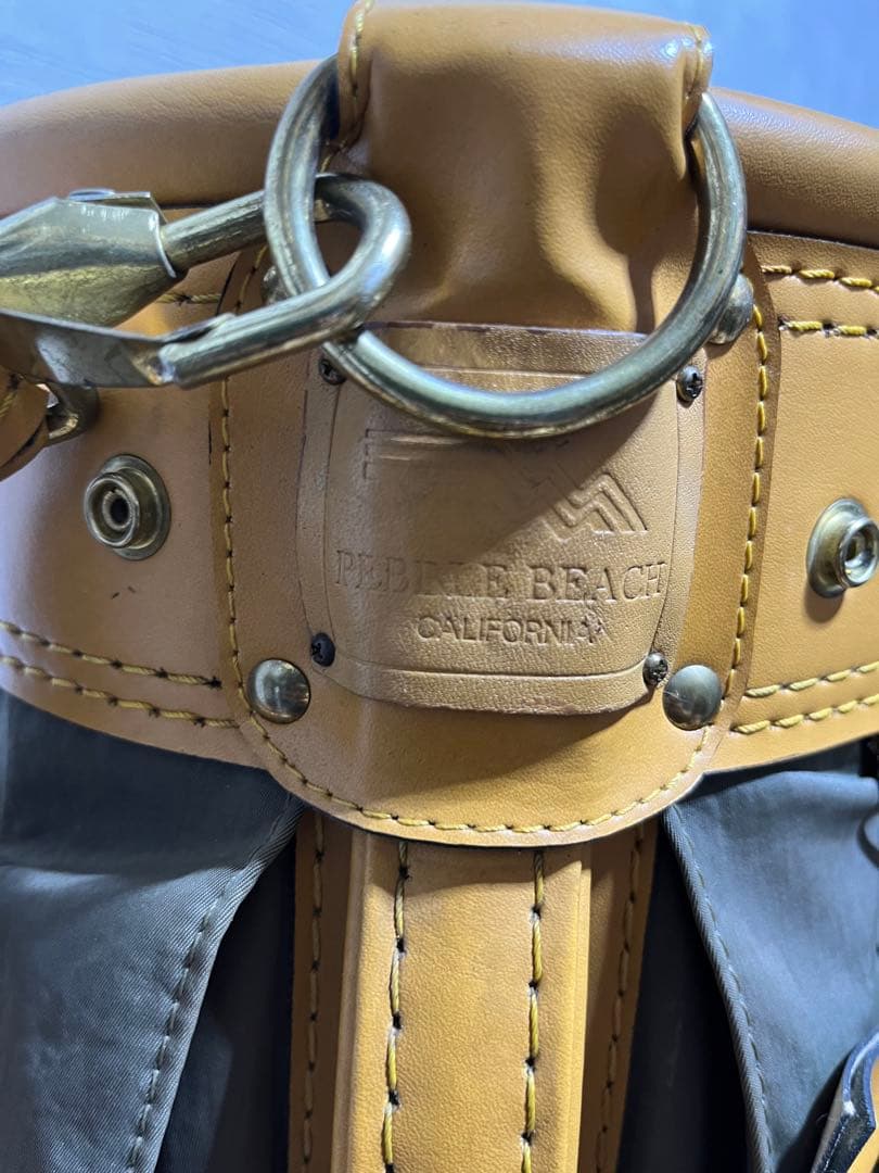 激レア！PEBBLE BEACH CALIFORNIA キャディーバッグ　布製