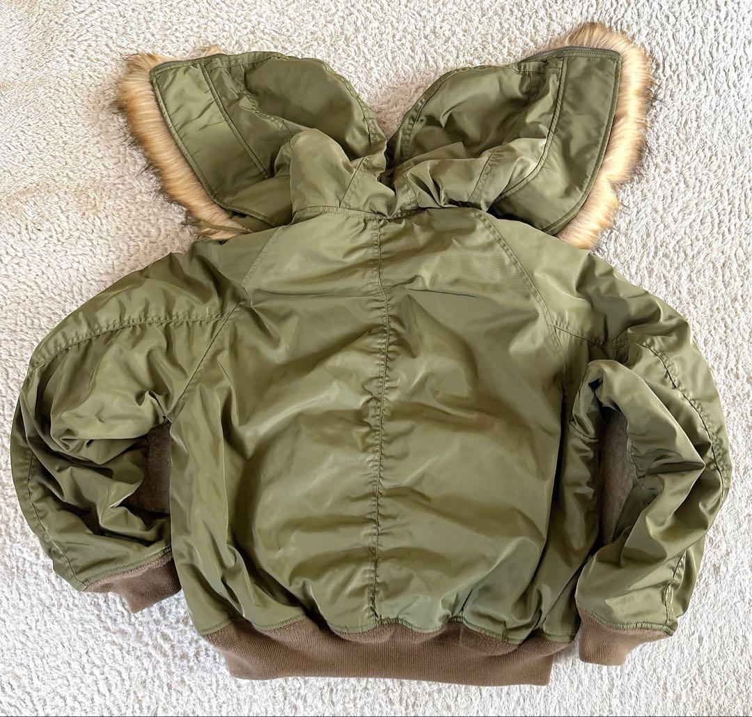 MOUSSY マウジー N-2B ミリタリージャケット F カーキ　Y2K