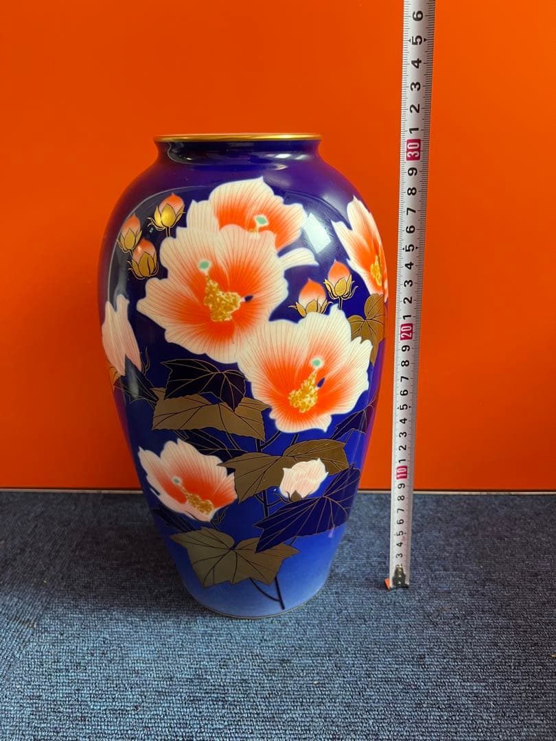 1422 香蘭社　金彩　花瓶