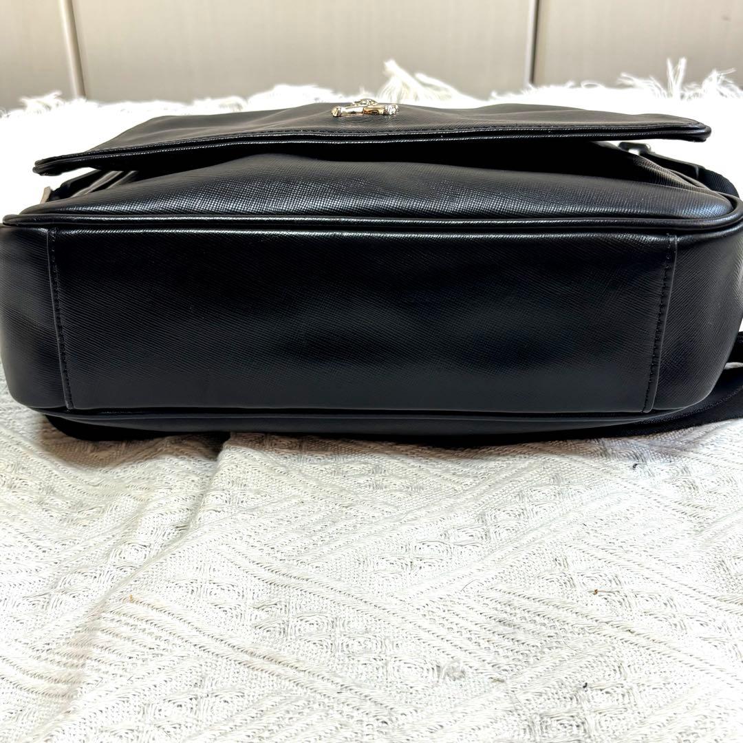 【美品✨希少】Roen ロエン スカル金具 メッセンジャーバッグ