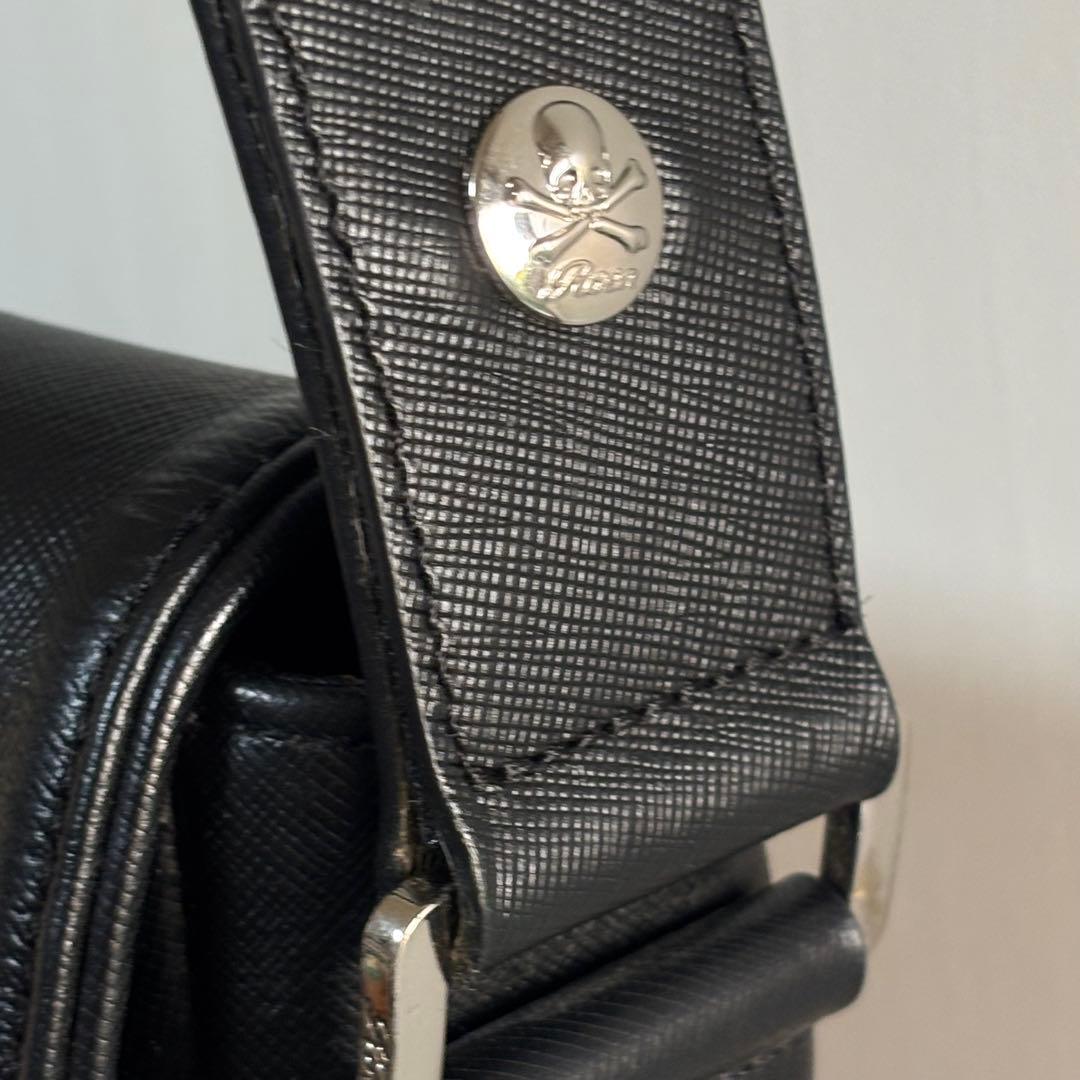 【美品✨希少】Roen ロエン スカル金具 メッセンジャーバッグ