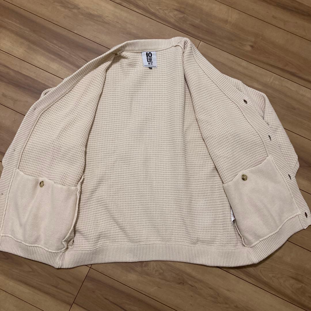 テンボックス TENBOX アイボリー　カーディガン M