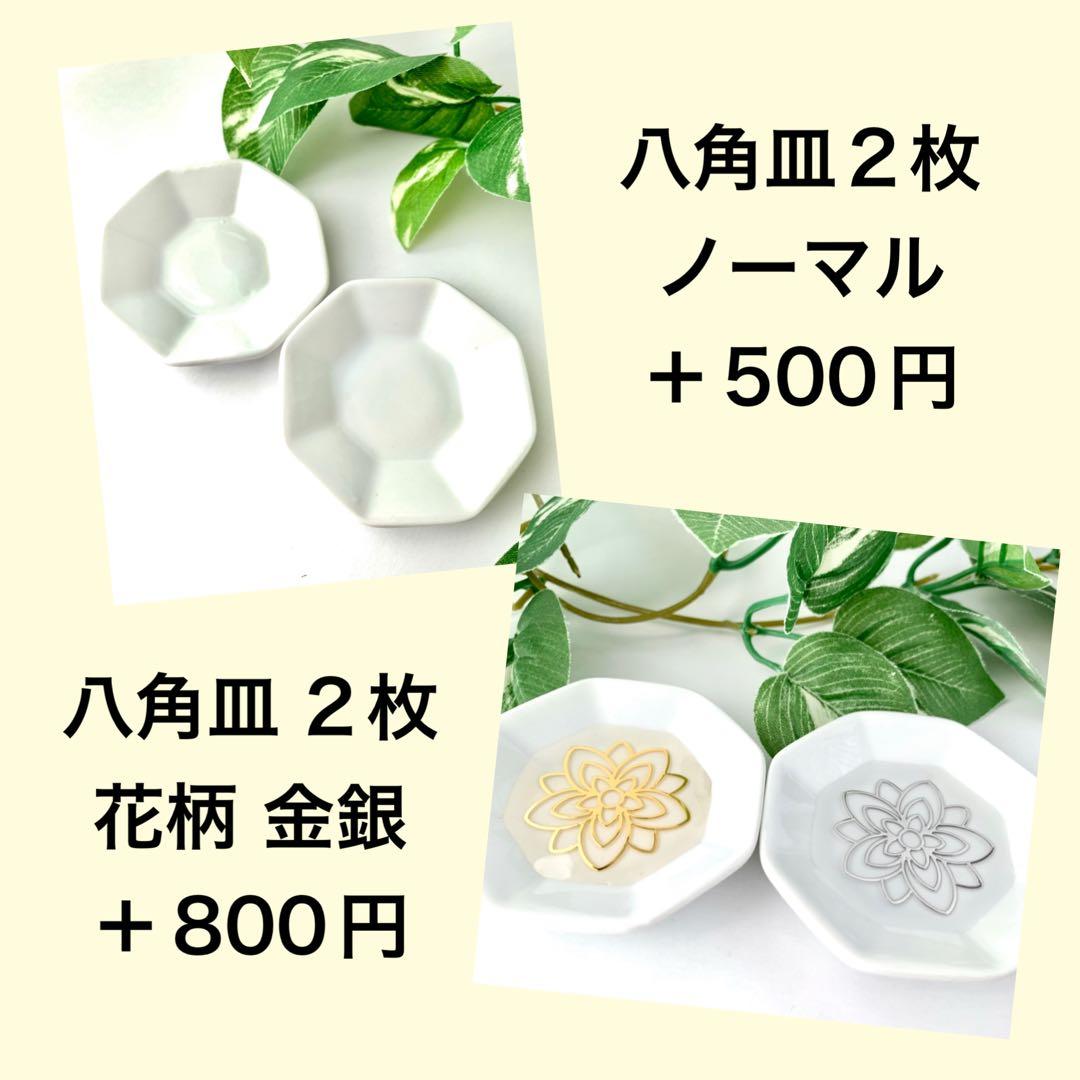 hhkk 8種類 盛り塩16個 八角皿ノーマル16枚