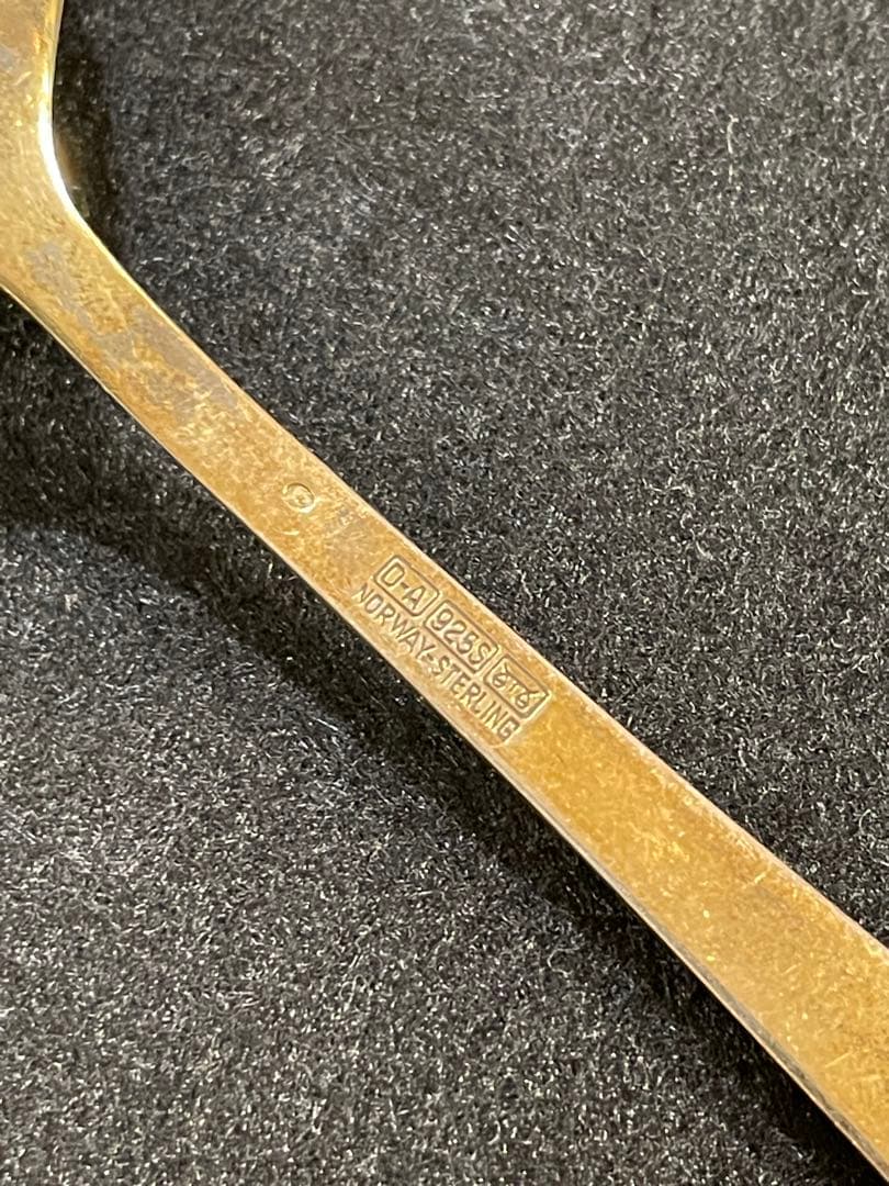 デヴィット アンデルセン スプーン シルバー 純銀 イエローゴールド1930年代