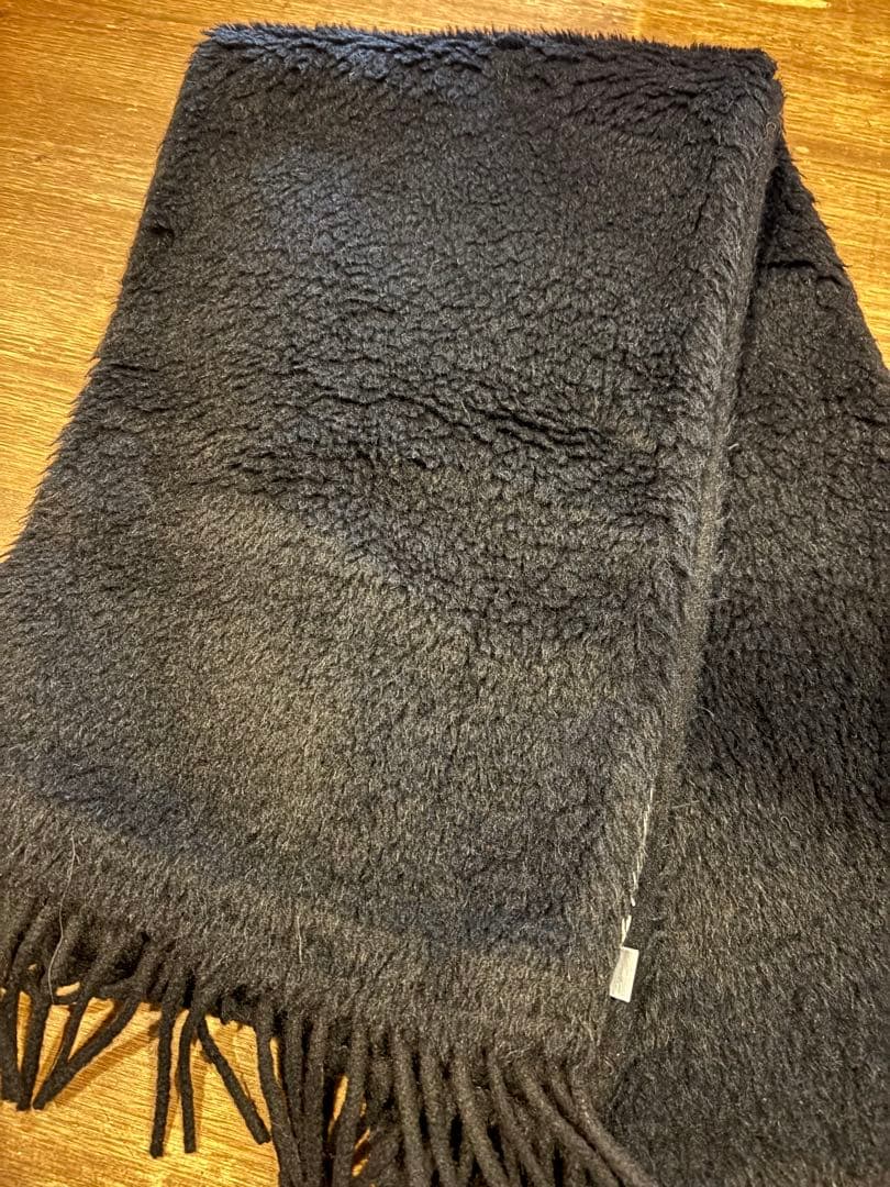 MAX MARA☆テディベアストールマフラー(ブラック)