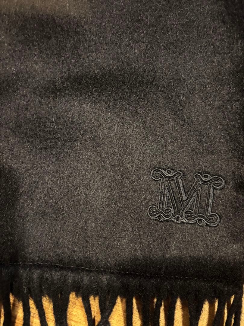 MAX MARA☆テディベアストールマフラー(ブラック)