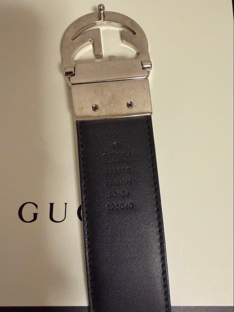 Lxffox さん(専用)GUCCI GGロゴバックル リバーシブルベルト