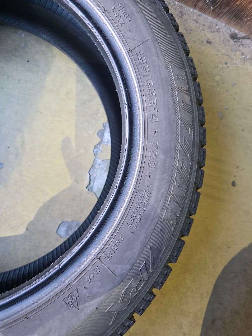 BRIDGESTONE 155/65R14BLIZZAK VRX 4本早い者勝ち