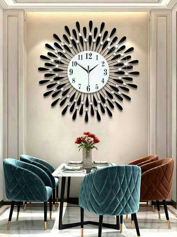 北欧式現代贅沢 壁掛け時計 家庭用 寝室 リビングルーム ファッション rer