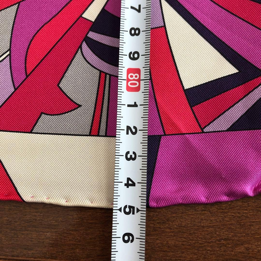 未使用　LANCEL イタリア製　シルク スカーフ　ランセル　SILK 絹