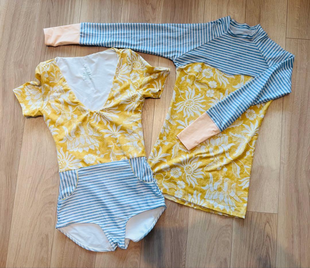 〈Seea〉one piece 水着とラッシュガードのセット（S）