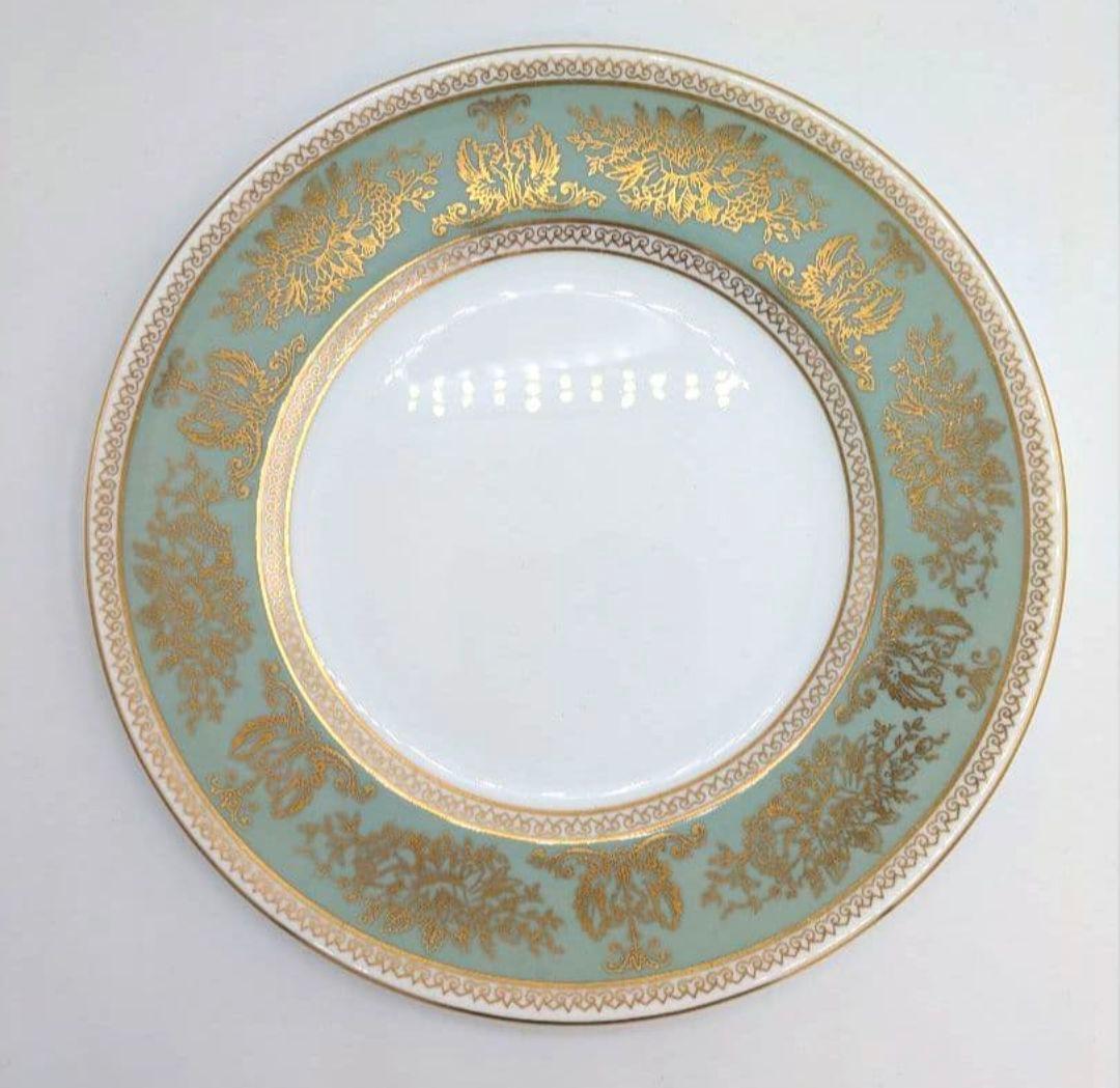 ぎゅな☺︎　コロンビアセージグリーン　ポット・皿・クリーマー　3点セット