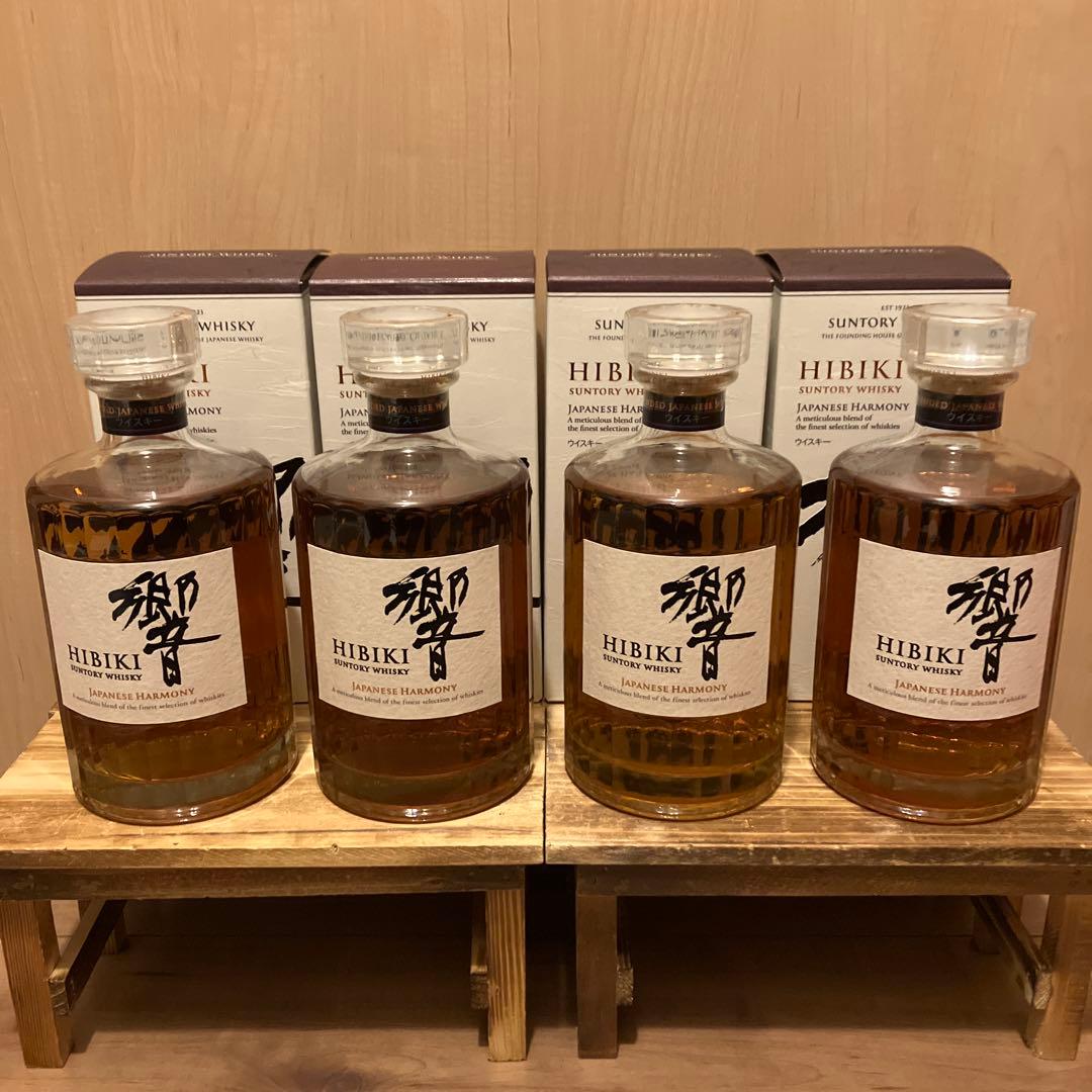 サントリー　響ジャパニーズハーモニー　4本セット箱付　ホログラムシール付