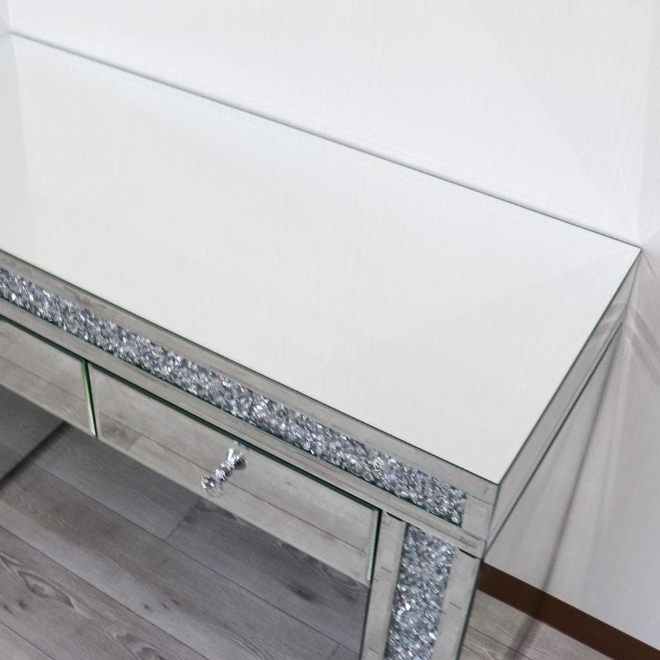 ミラー家具 ドレッサー スツール 三面鏡 セット ジュエリーデスク 3点セット