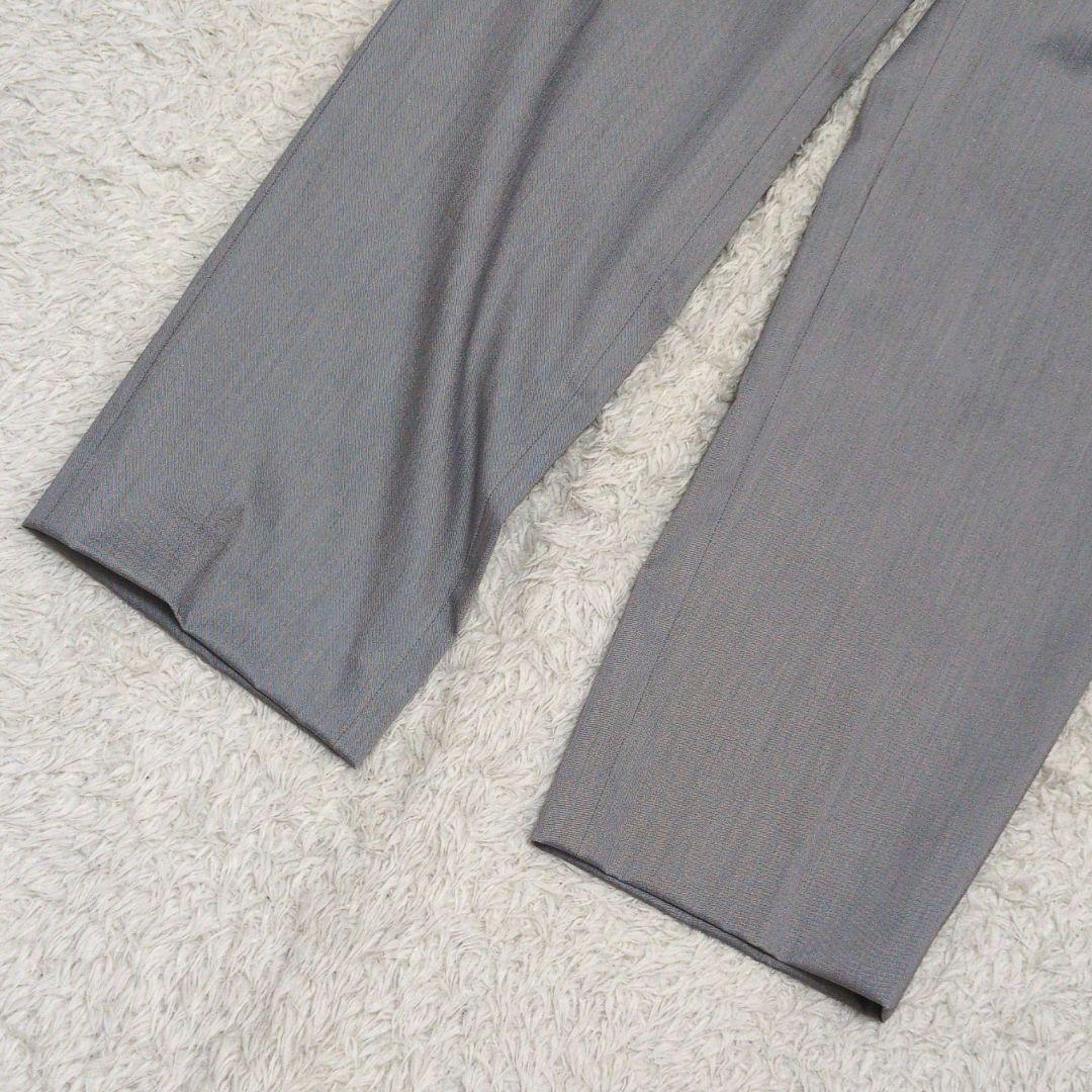 23区　スーピマシャンブレー　パンツスーツ　セットアップ　グレー　大きいサイズ