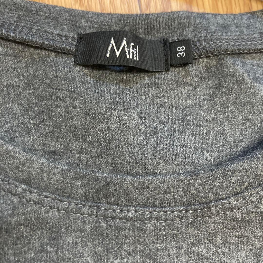 M.Fil ウール100% Aライン　チュニック　ワンピース　38