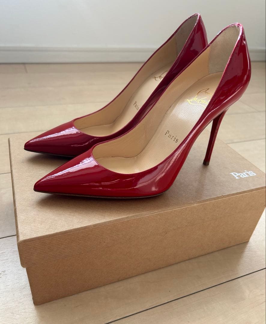 超美品 ルブタン Decollete 554 Rouge de Mars正規品