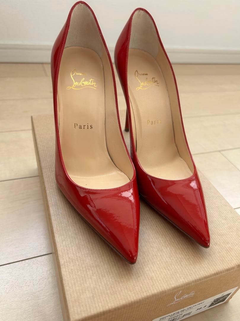 超美品 ルブタン Decollete 554 Rouge de Mars正規品