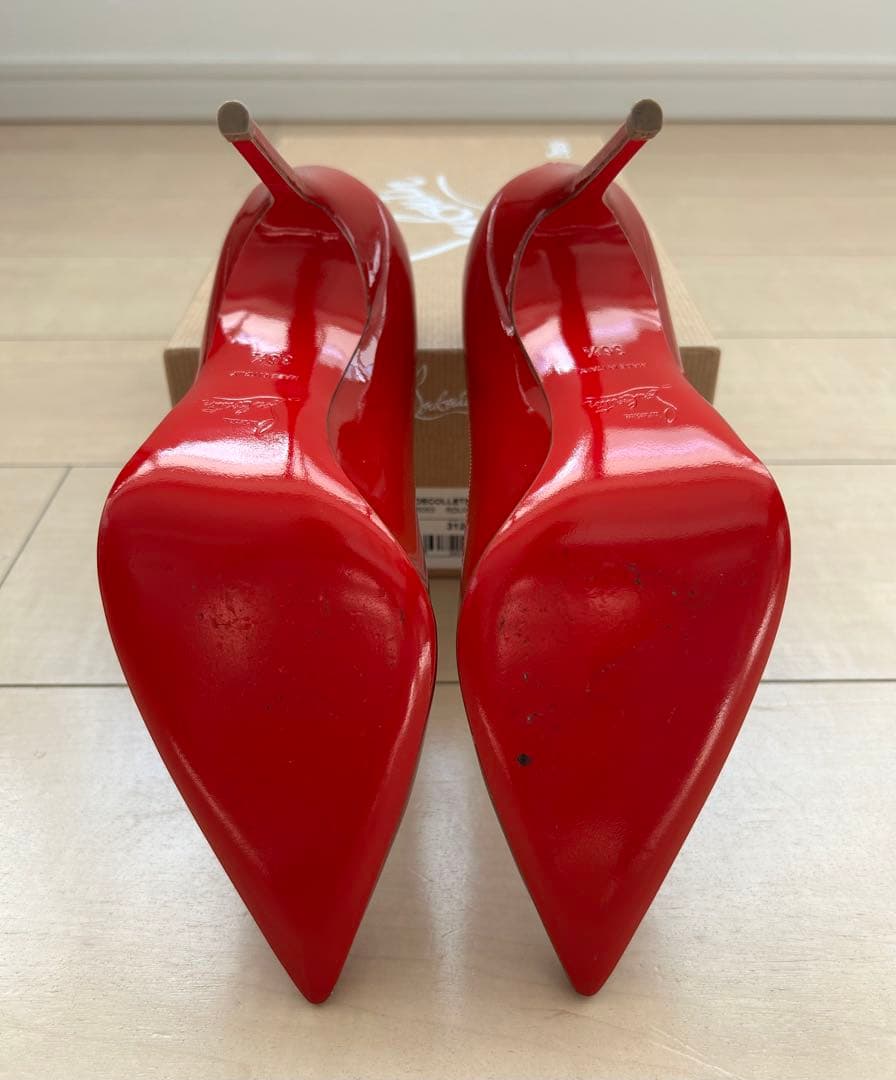 超美品 ルブタン Decollete 554 Rouge de Mars正規品