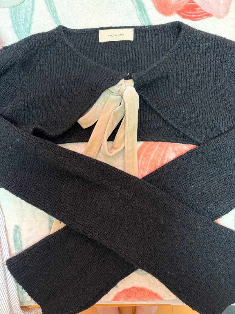 ワンピース andmary Anita ribbon minidress