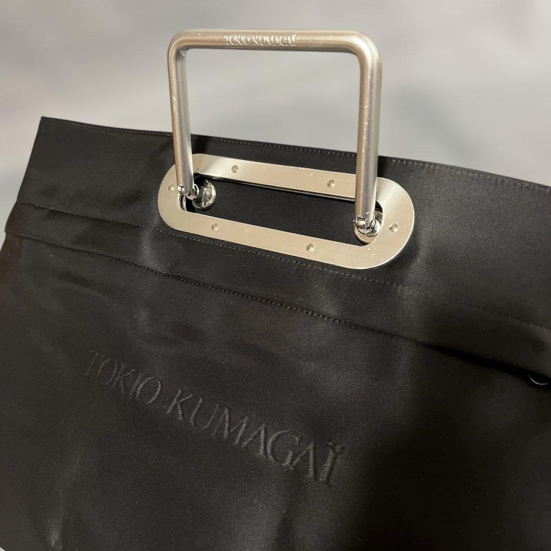 激レア美品✨80sトキオクマガイ　ロゴ型押トートバッグ　ナイロン　A4可