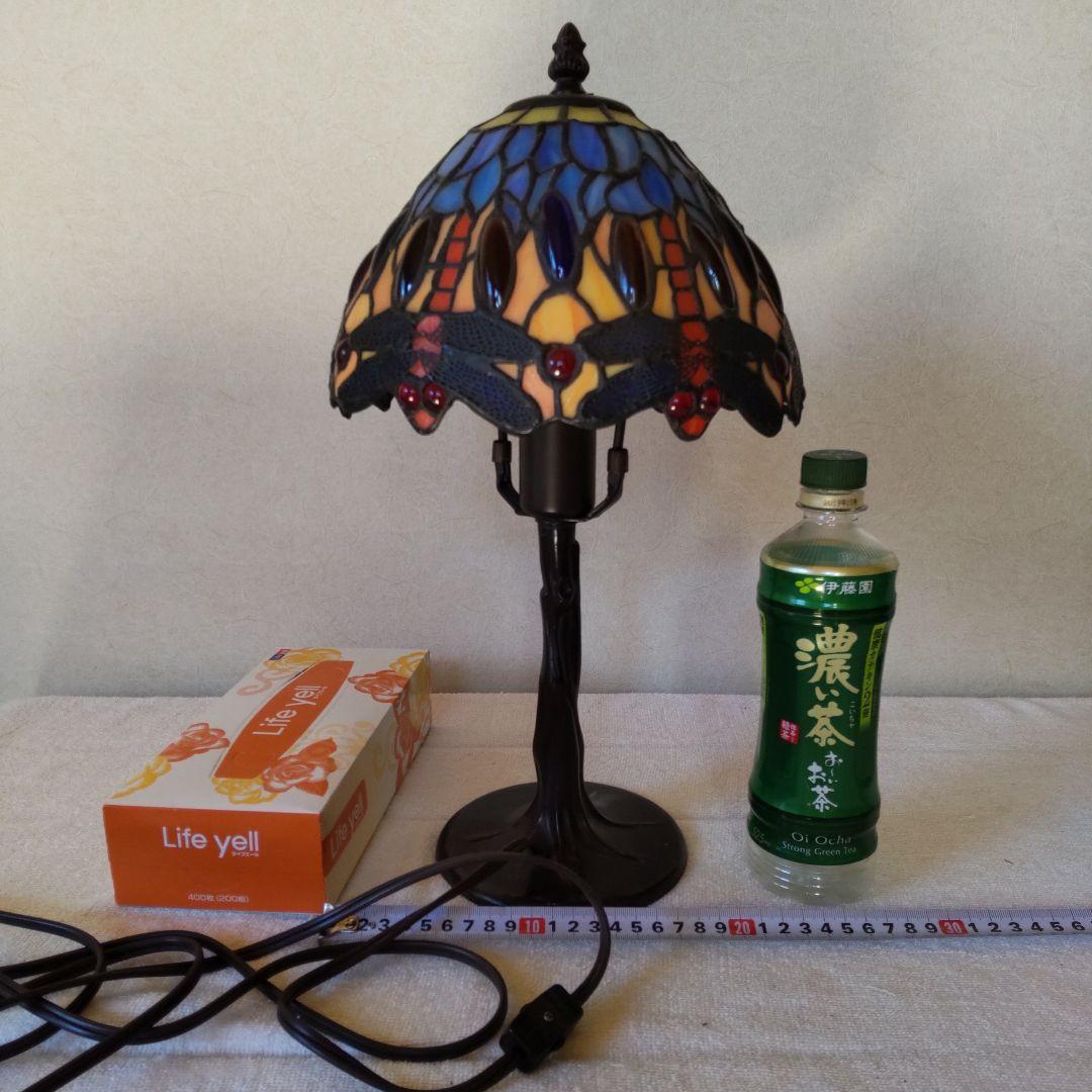 小型ステンドグラス ランプ　トンボ ドラゴンフライ