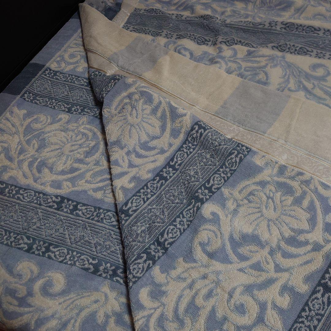 ニッケ シルク 絹 コットン 混合 タオルケット ブランケット 日本製