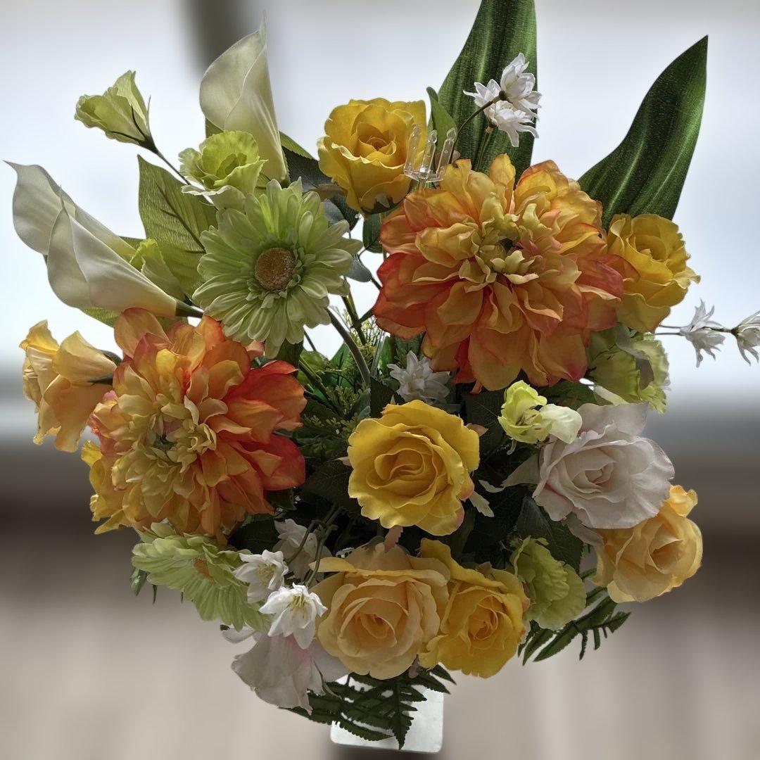 開店祝賀会式典用、スタンド付きフラワー