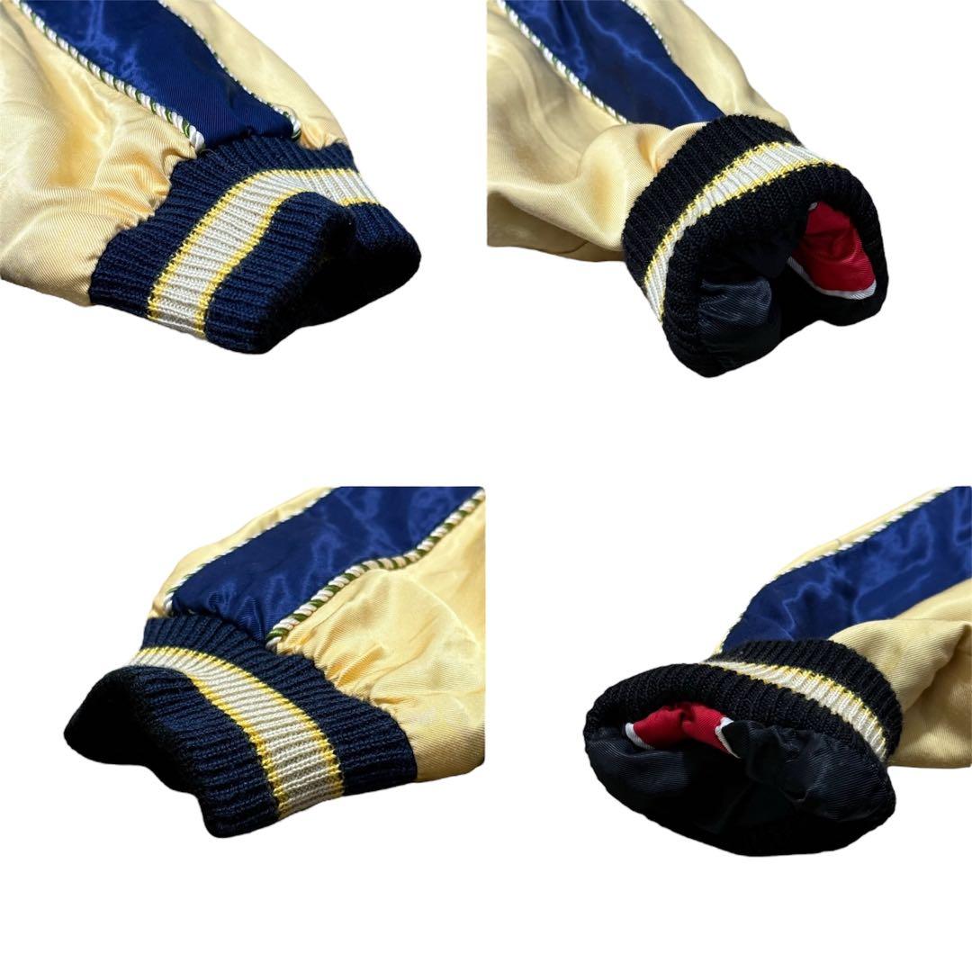 美品 テーラー東洋 TALOR TOYO 両A面 スカジャン 黒虎 鷹 東洋