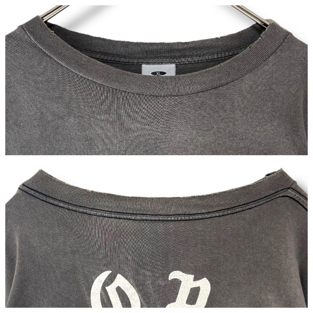 【希少XL・入手困難コラボ】セントマイケル × ボーンレイズド ロンT 炭黒