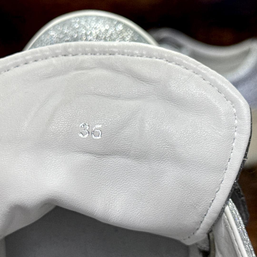 ☆即発 RUCOLINE シルバー グリッター プラットフォーム スニーカー厚底