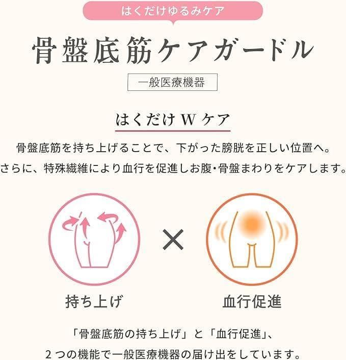シックスパッド 骨盤底筋ケアガードル SIAPAD ピンクベージュ Lサイズ