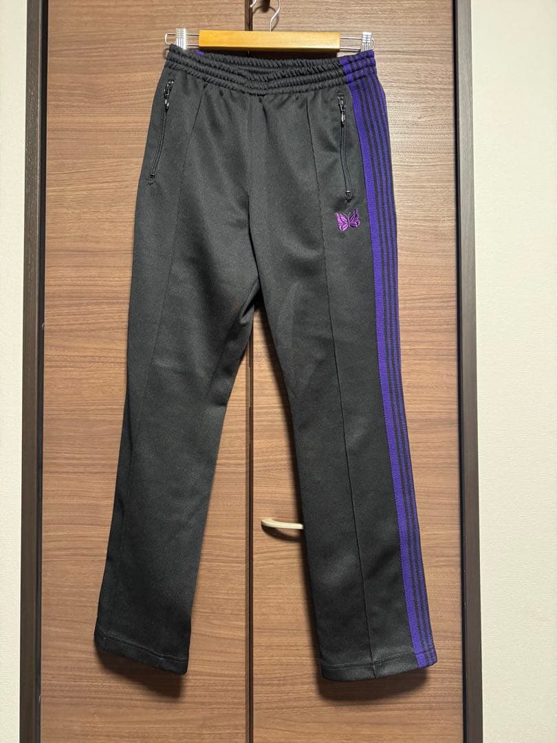 NEEDLES TRACK PANT トラックパンツ　黒×紫
