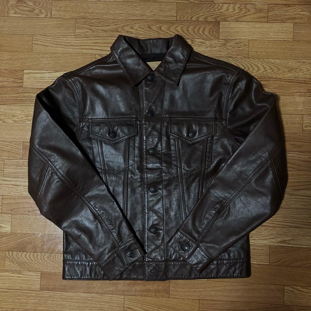 old gap レザー トラッカー ジャケット Sサイズ