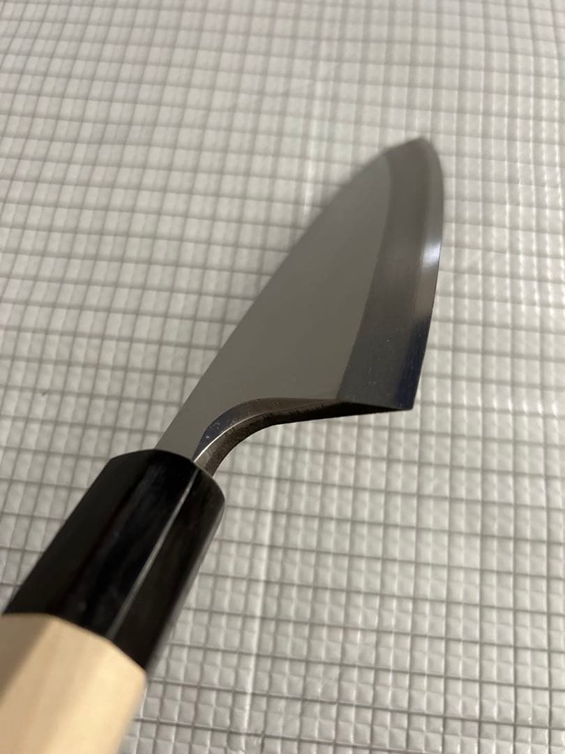 包丁 出刃包丁 銀三 165mm 水牛八角柄 ステンレス ④