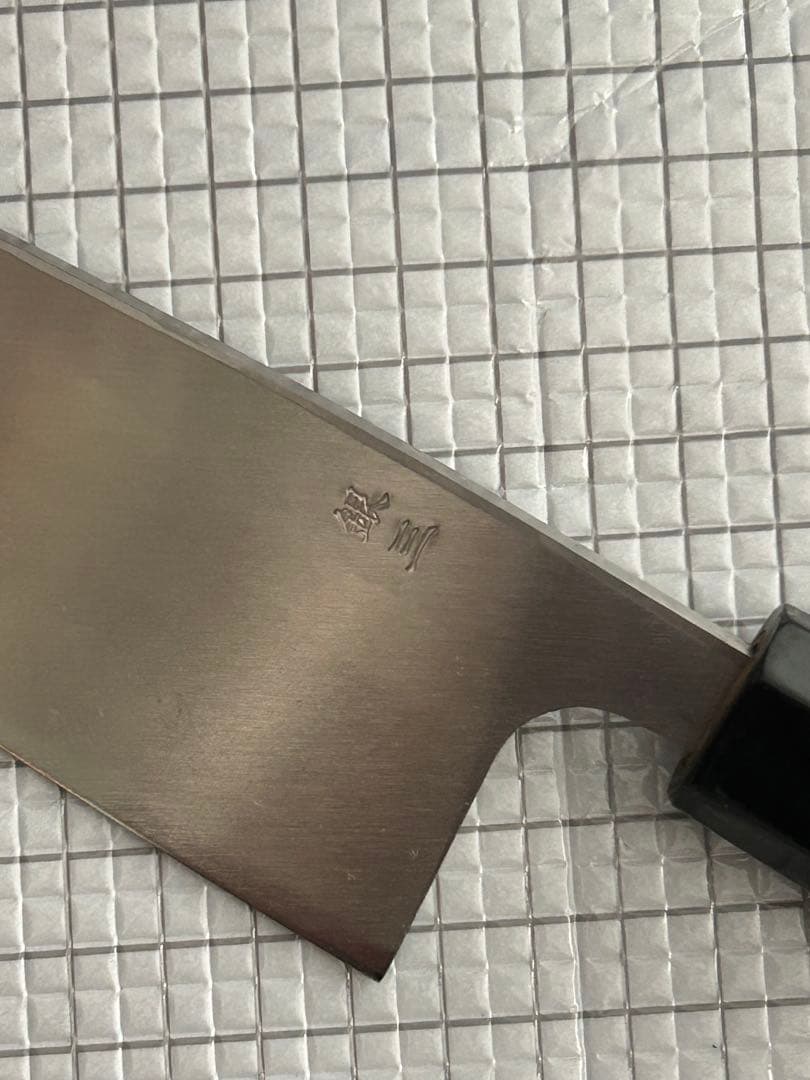 包丁 出刃包丁 銀三 165mm 水牛八角柄 ステンレス ④